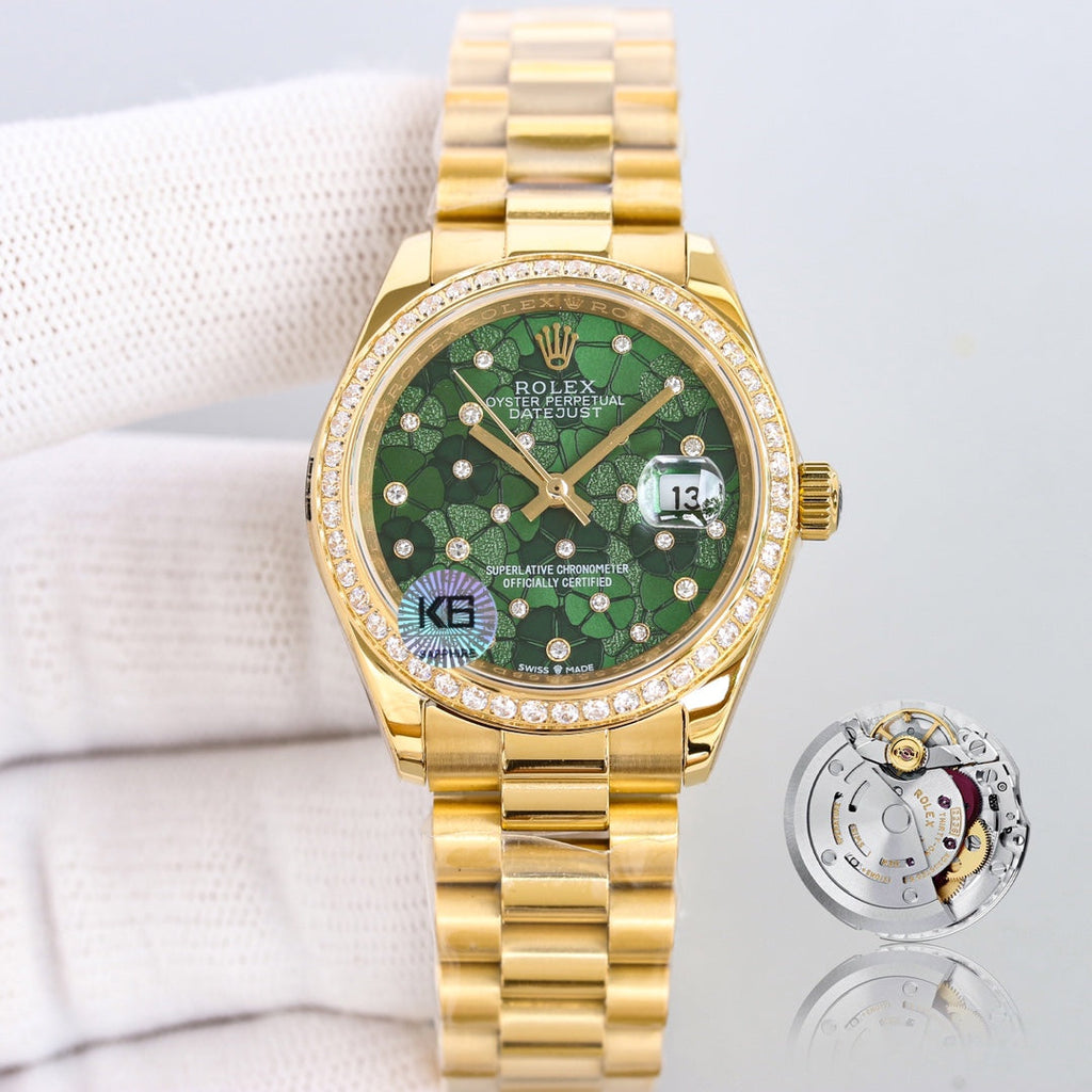 DATEJUST 31  GOLD BLUE DIAL