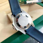SUBMARINER DATE 41 BLUE BEZEL RUBBER STRAP